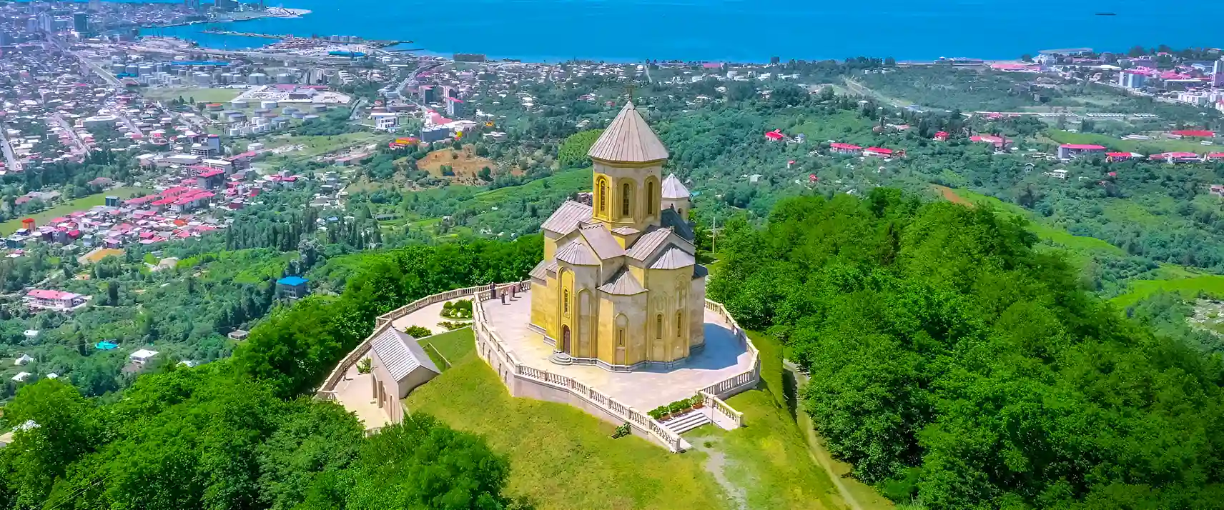 Watch Beautiful Views from Batumi Sameba Church