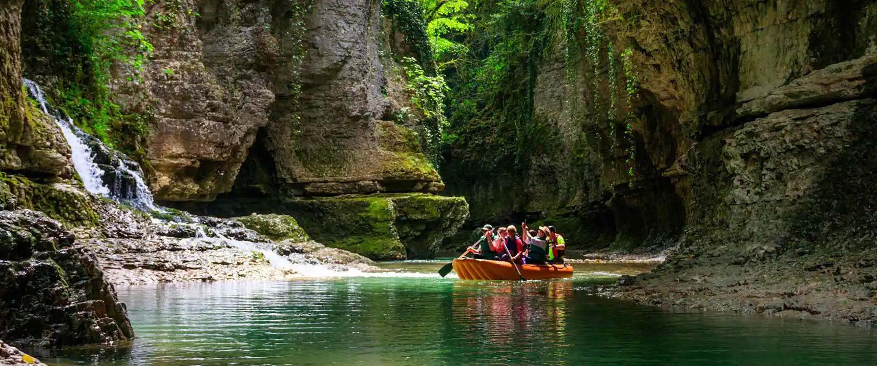 Go Paddle Boating in Martvili Canyon