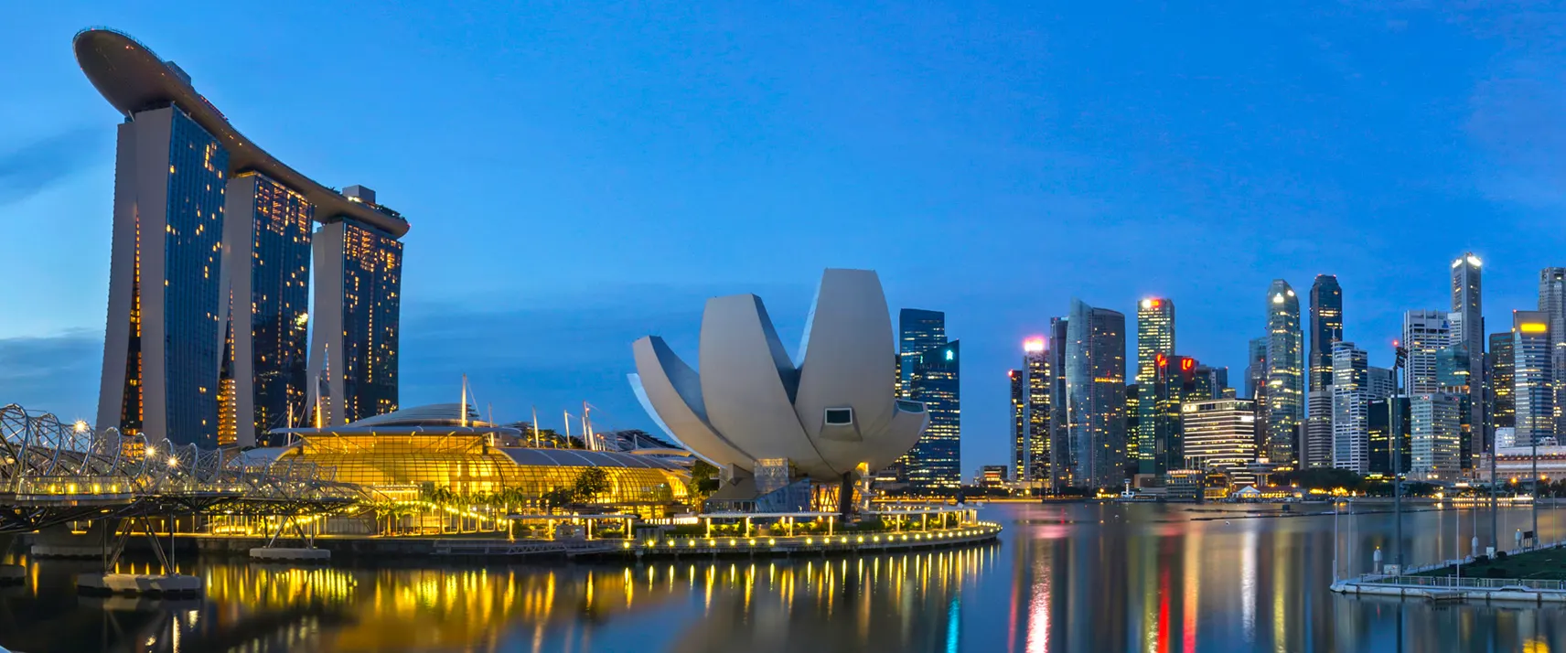 Cycling Tour of Marina Bay at Night