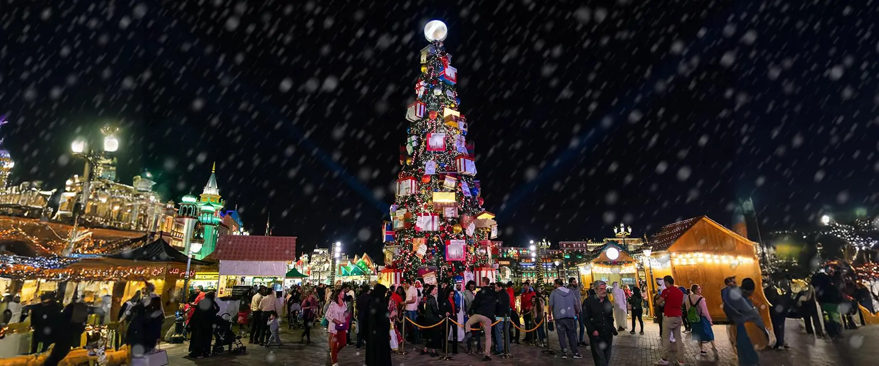 Huge Christmas Tree at Irish Village